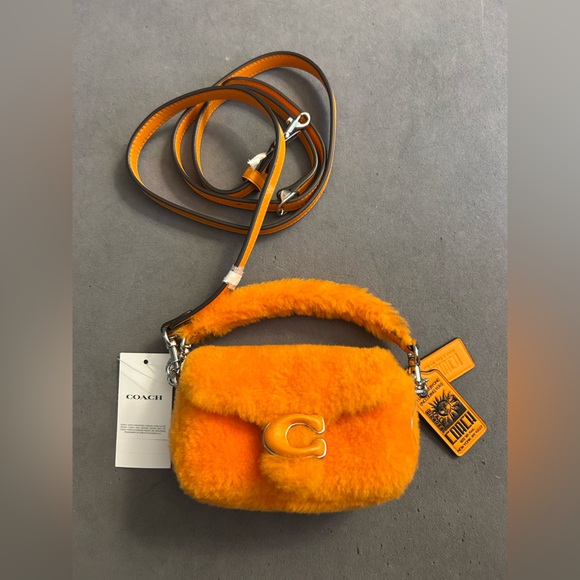 NWT! Viral Coach Orange Lil Nas X Drop Tabby Mini Bag Limited Edition - Picture 2 of 12